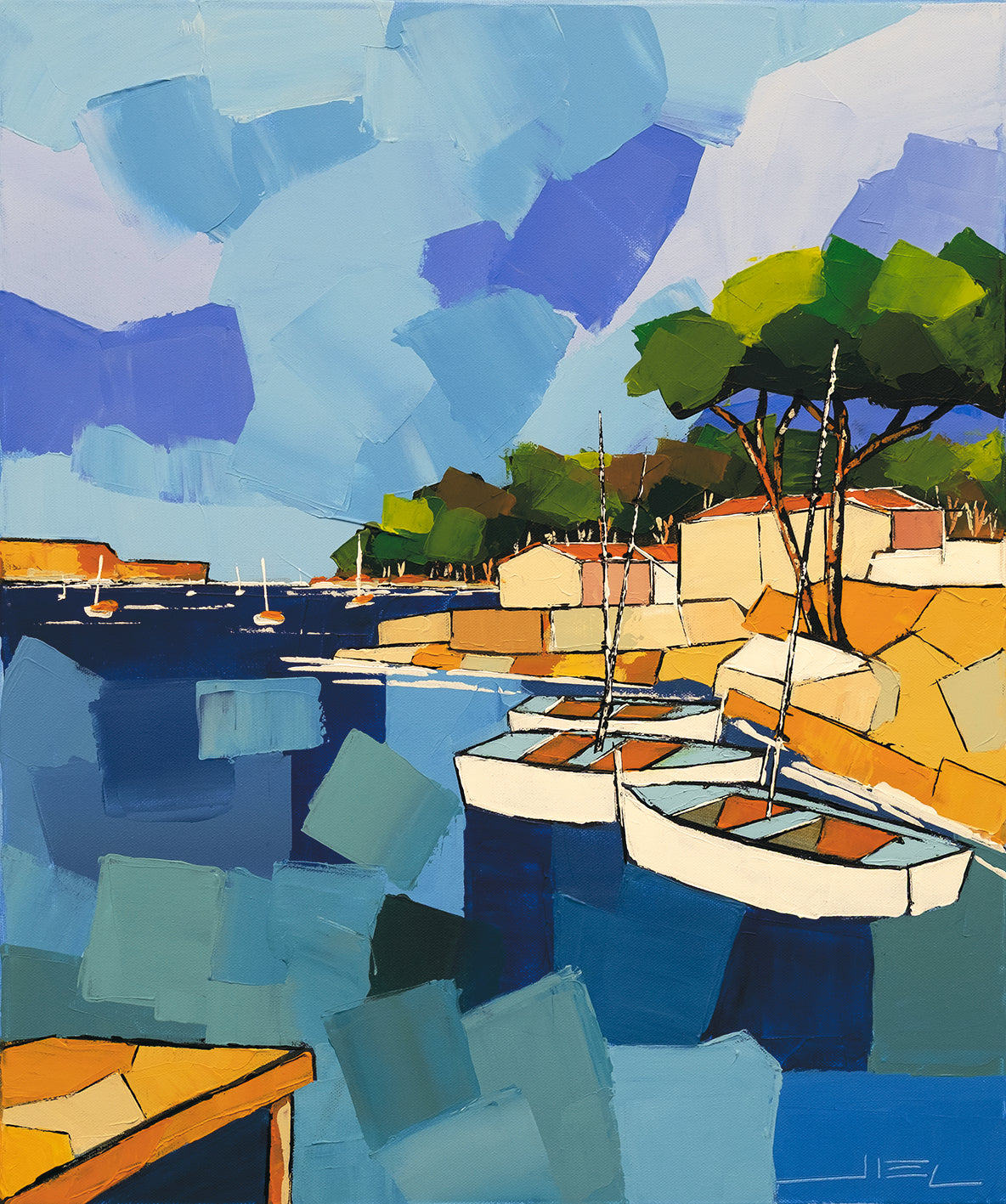 A Blue Morning on the Var Coast – Limited Edition Art Print JIEL