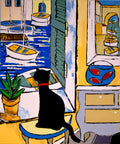 Black the Cat by the Mediterranean Window - JIEL -