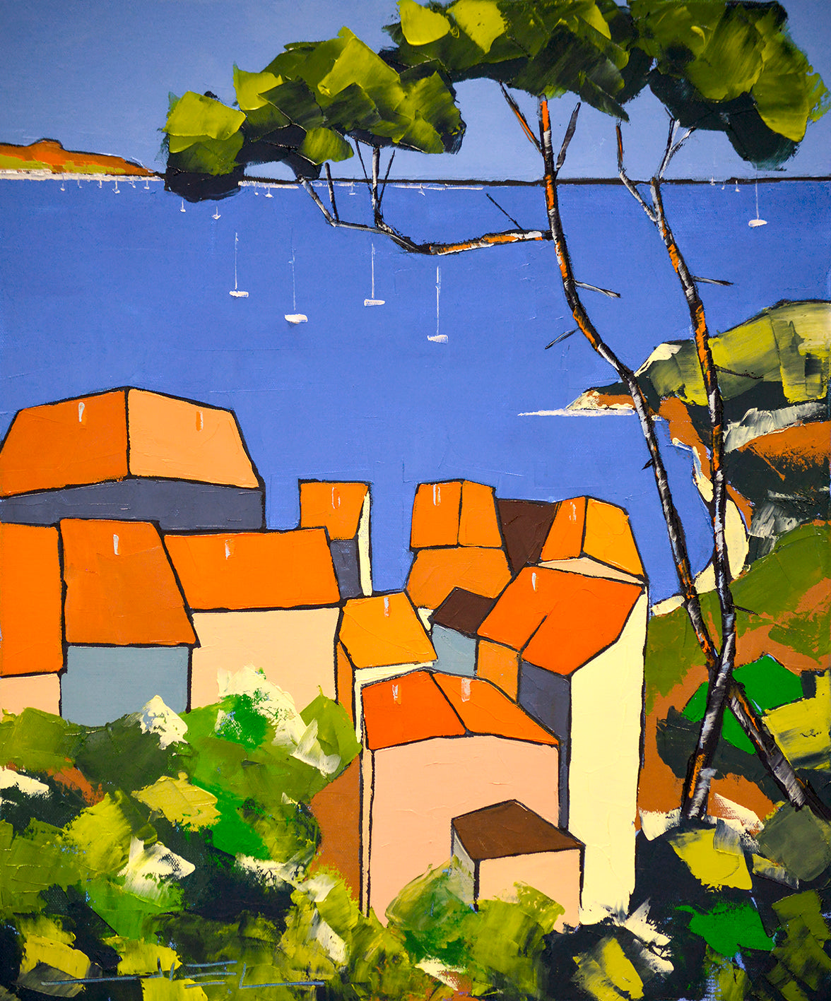 Warm Colors of the Mediterranean – Limited Edition Art Print JIEL