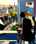 Black at the Piano, a Morning in Paris – Limited Edition Art Print JIEL