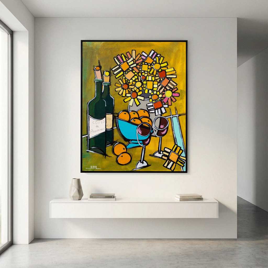 Country Bouquet with Oranges and Côtes de Provence