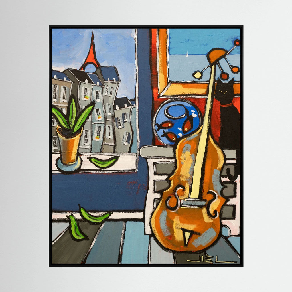 Black Cat with a Cello and Matisse’s Goldfish in Paris.
