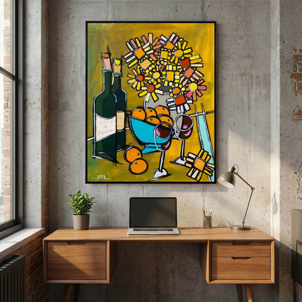 Country Bouquet with Oranges and Côtes de Provence