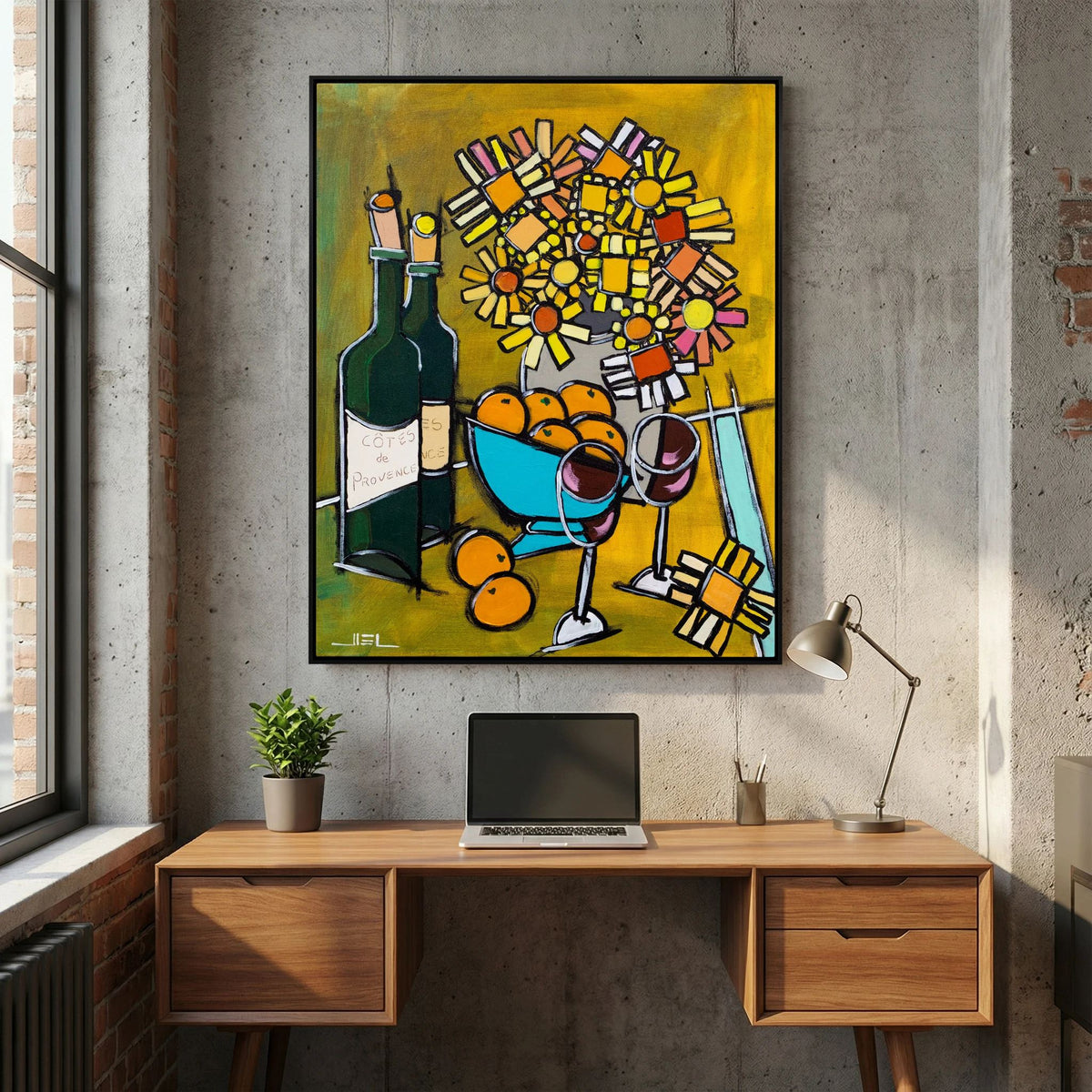 Country Bouquet with Oranges and Côtes de Provence