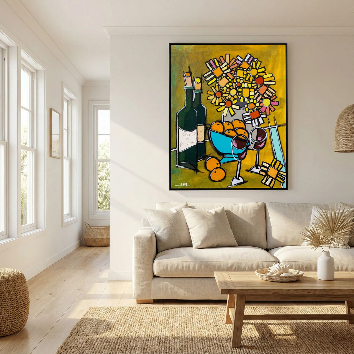 Country Bouquet with Oranges and Côtes de Provence