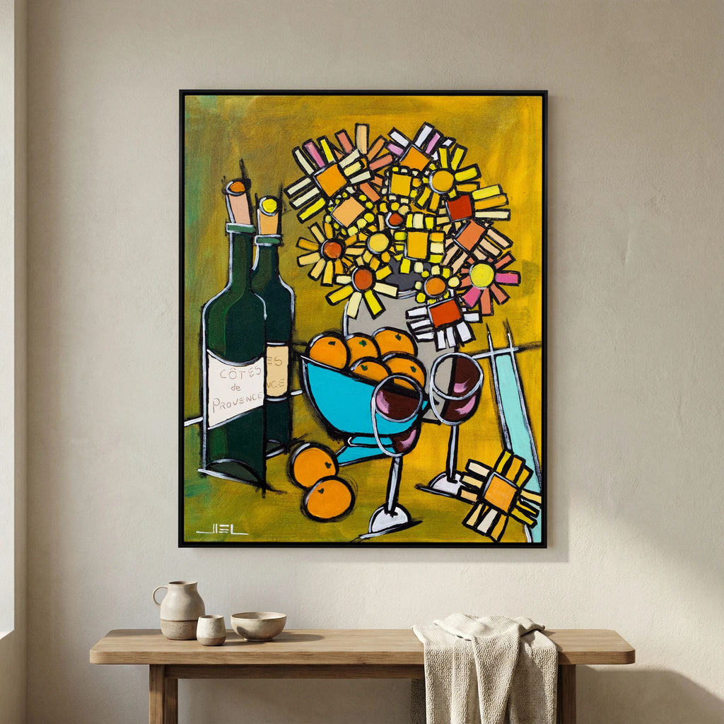 Country Bouquet with Oranges and Côtes de Provence